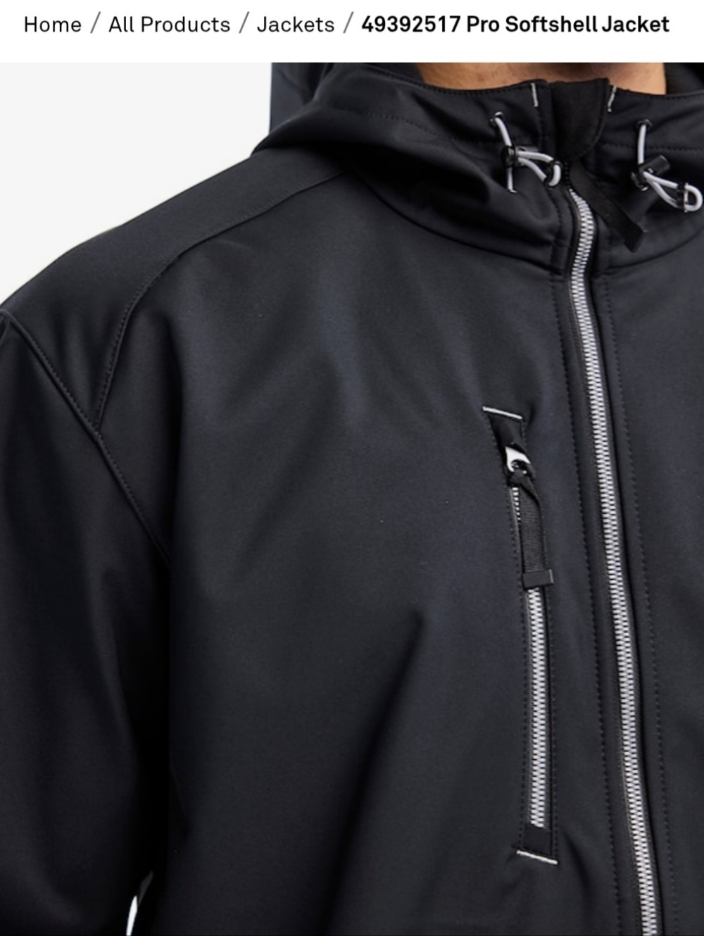 Pro Softshell Jacket - Black - Picture 4 of 8